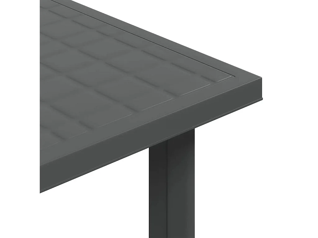 Gartentisch Anthrazit 80x75x72 cm Kunststoff