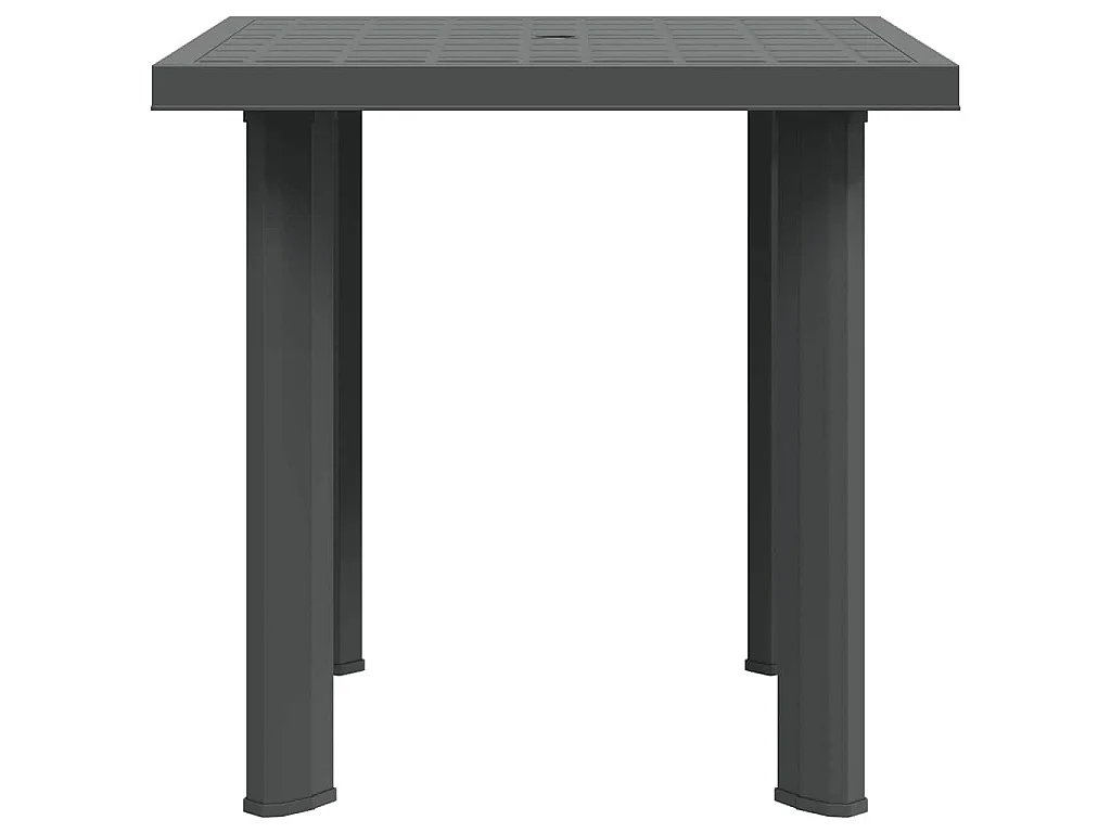 Tavolo da Giardino Antracite 80x75x72 cm in Plastica