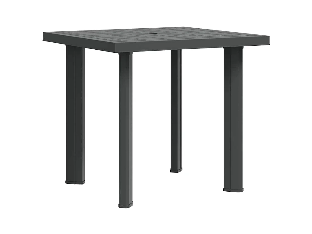 Tavolo da Giardino Antracite 80x75x72 cm in Plastica