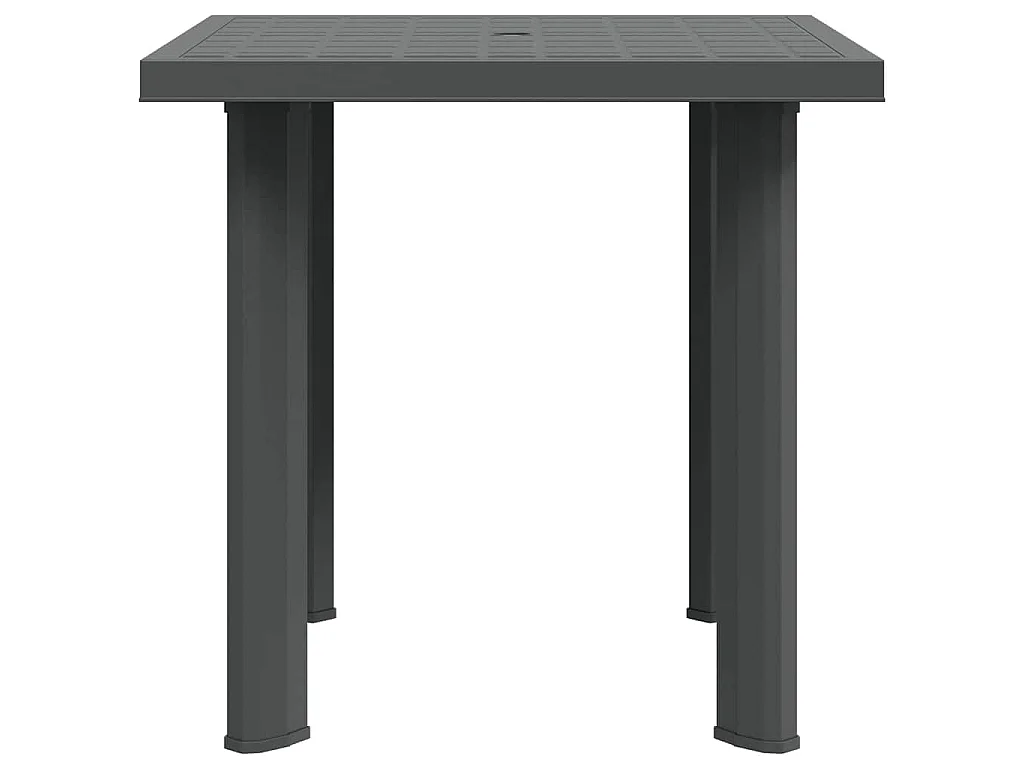 Gartentisch Anthrazit 80x75x72 cm Kunststoff