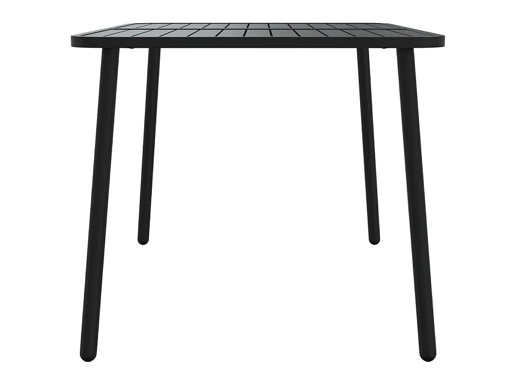 Tavolo da Giardino Antracite 110x80x71 cm Acciaio