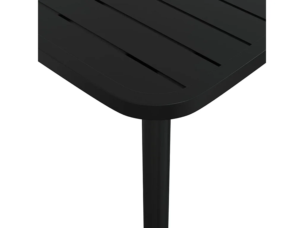 Tavolo da Giardino Antracite 110x80x71 cm Acciaio