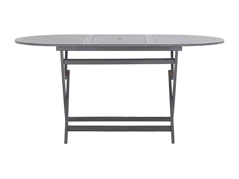 Tavolo da Giardino Pieghevole 160x85x75 cm Massello di Acacia