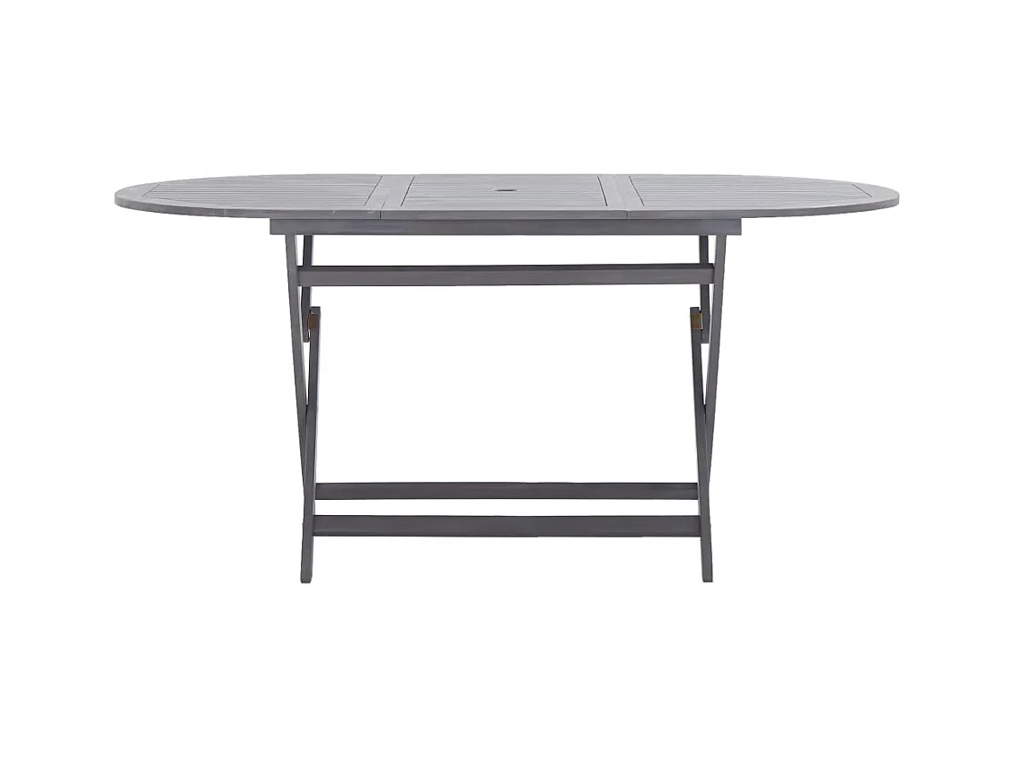 Tavolo da Giardino Pieghevole 160x85x75 cm Massello di Acacia