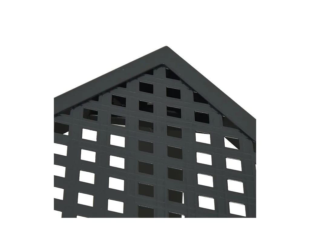 Mesa de jardim 200x100x72 cm aço antracite