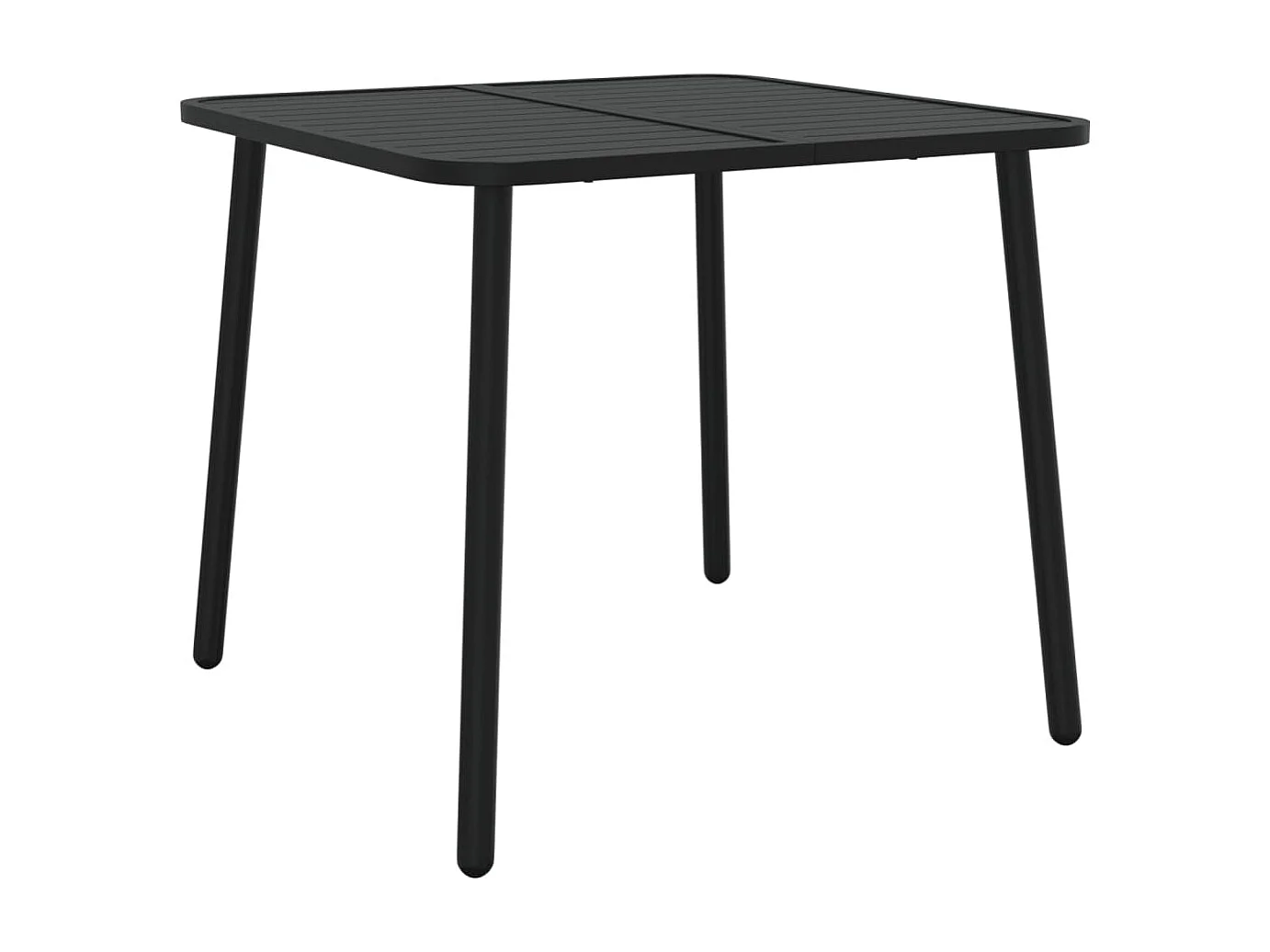 Table de jardin anthracite 80x80x71 cm acier