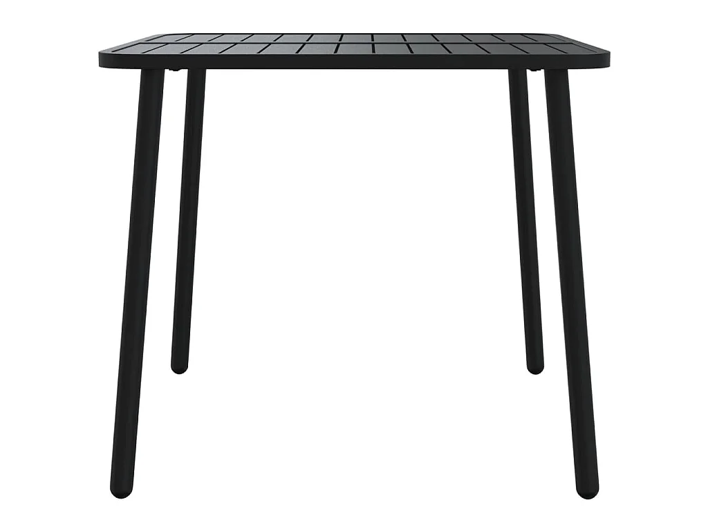 Tavolo da Giardino Antracite 80x80x71 cm Acciaio