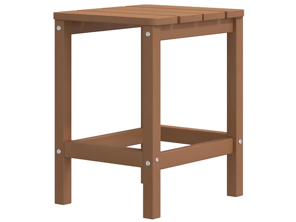 Table de jardin Adirondack Marron 38x38x46 cm PEHD