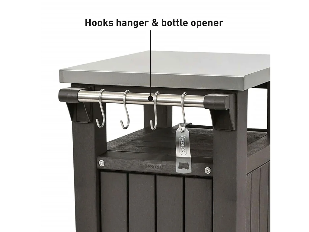 Table d'extérieur multifonctionnelle de barbecue Unity XL