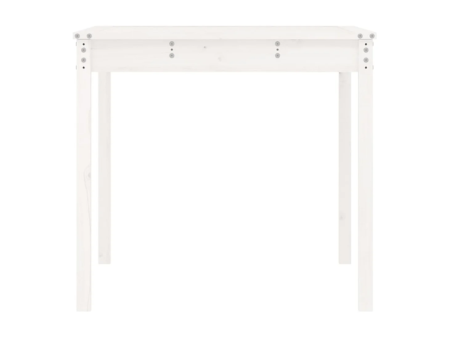 Tuintafel 121x82,5x76 cm massief grenenhout wit