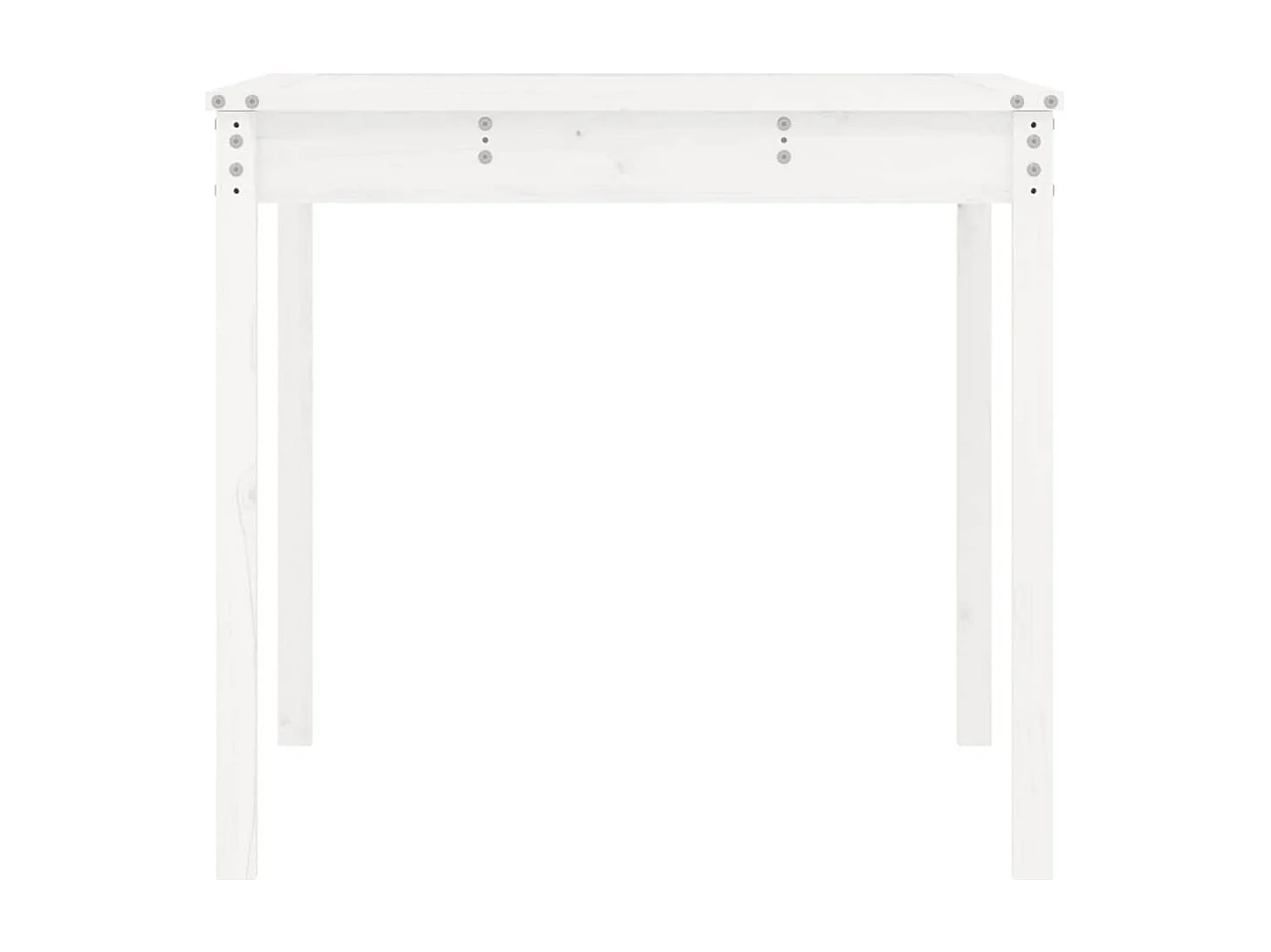 Tuintafel 121x82,5x76 cm massief grenenhout wit