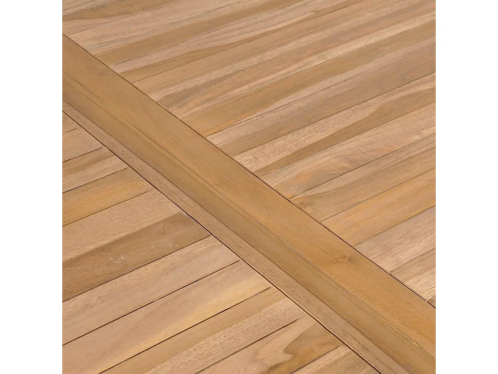 Gartentisch 150x90x77 cm Massivholz Teak