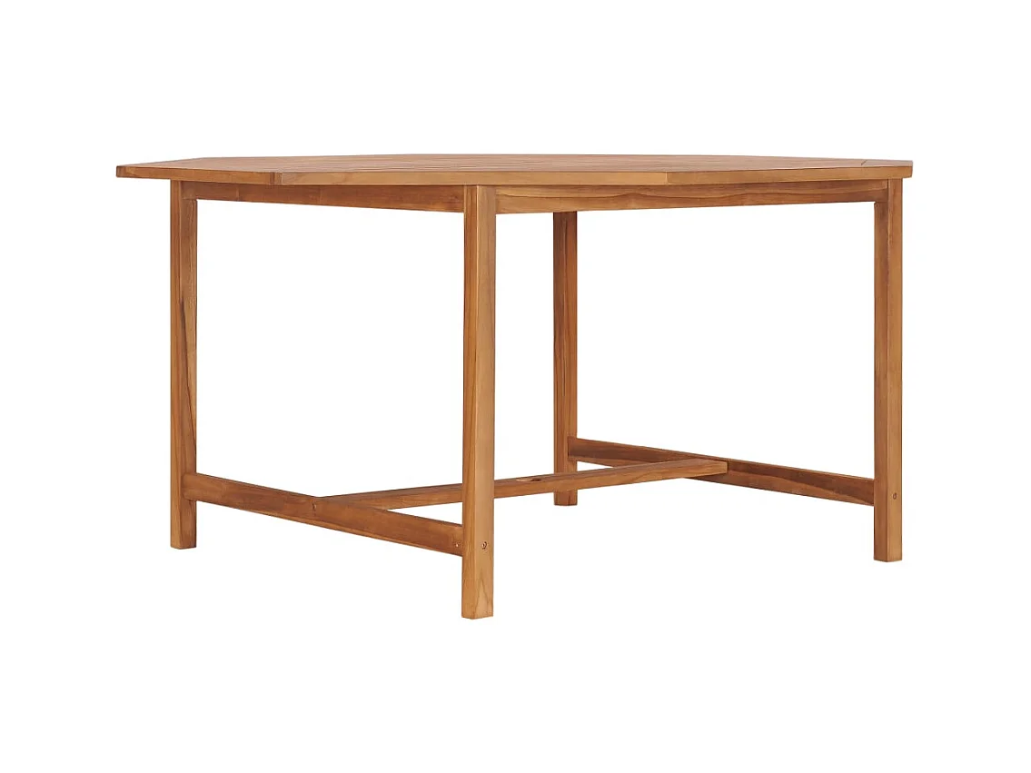 Tavolo da Giardino 150x150x75 cm in Legno Massello di Teak