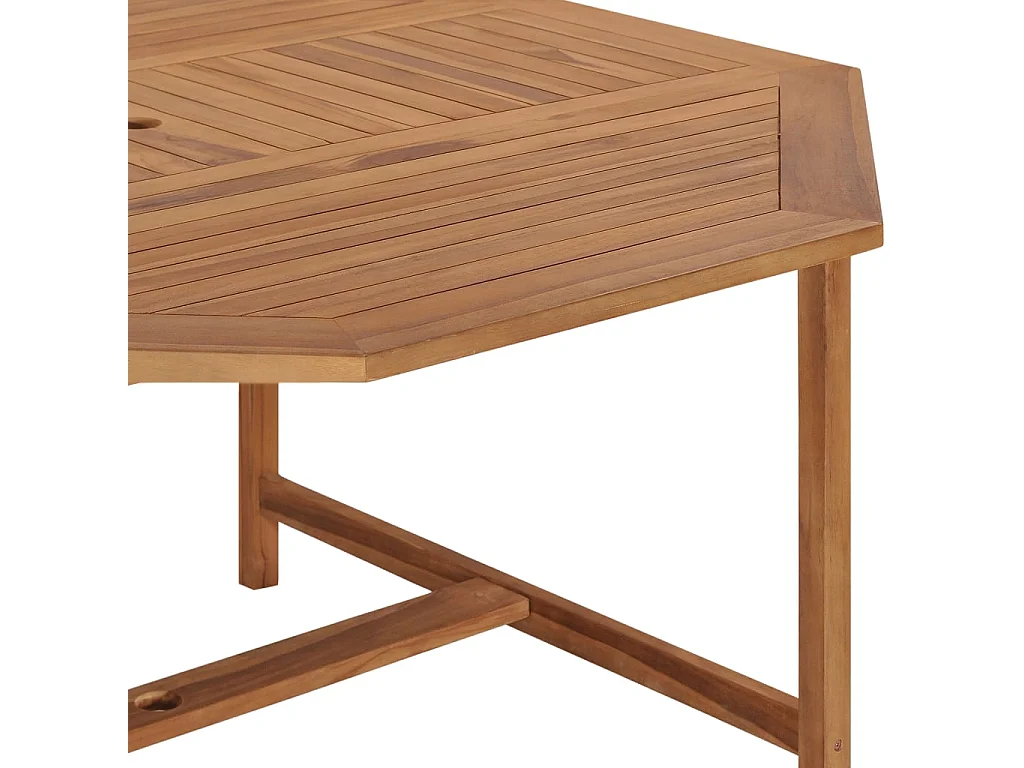 Table de jardin 150x150x75 cm Bois de teck solide