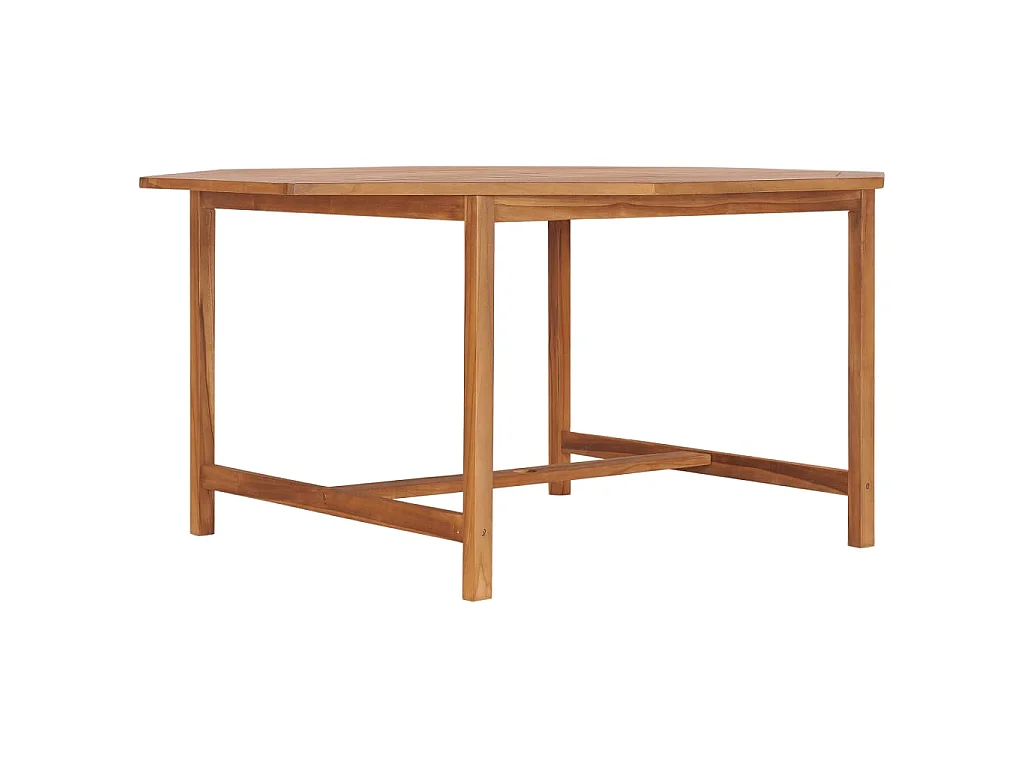 Tavolo da Giardino 150x150x75 cm in Legno Massello di Teak