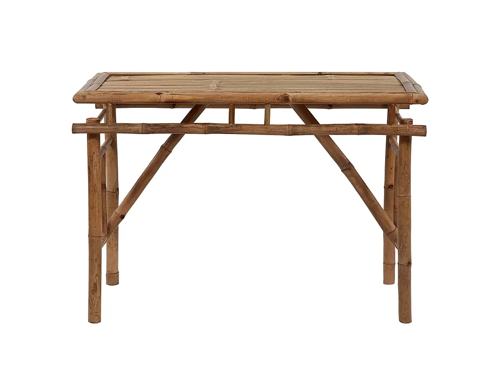 Tavolo da Giardino Pieghevole 115x50x75 cm Bambù