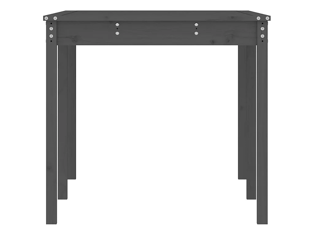 Tuintafel 159,5x82,5x76 cm massief grenenhout grijs