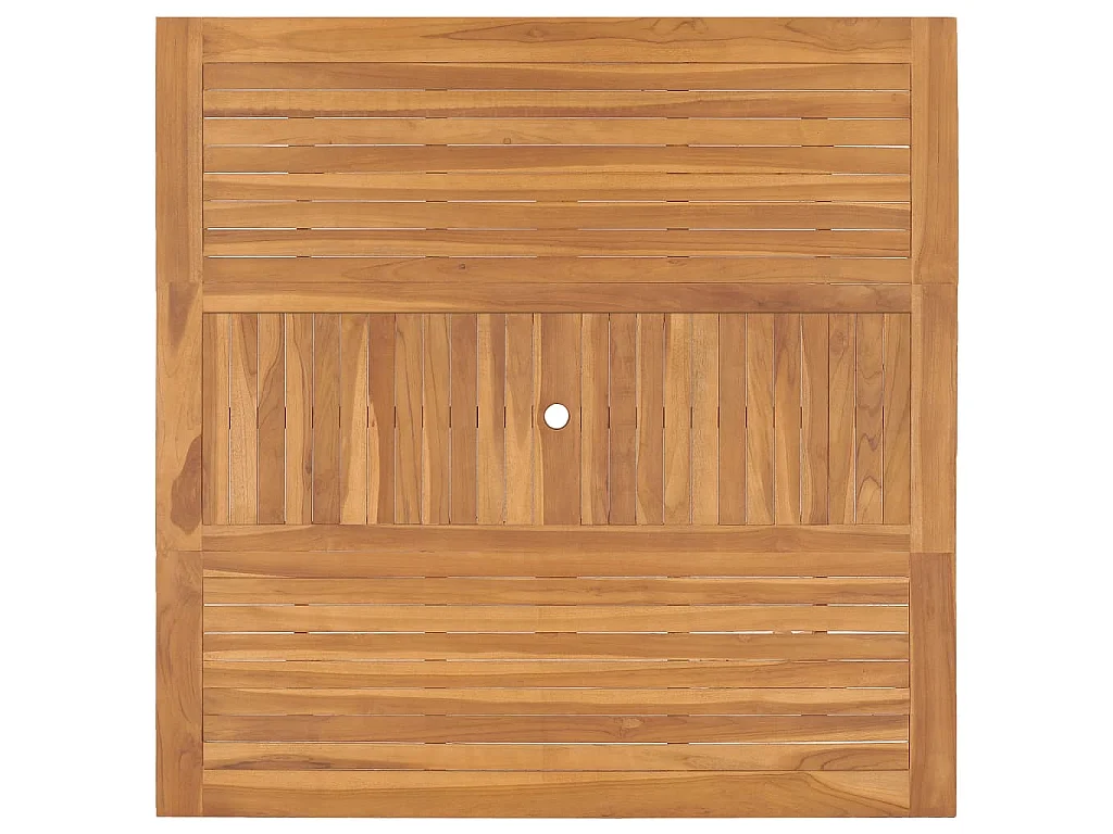 Tavolo da Giardino 150x150x76 cm in Legno Massello di Teak