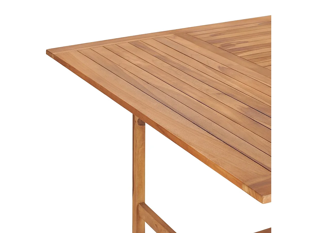 Tavolo da Giardino 150x150x76 cm in Legno Massello di Teak