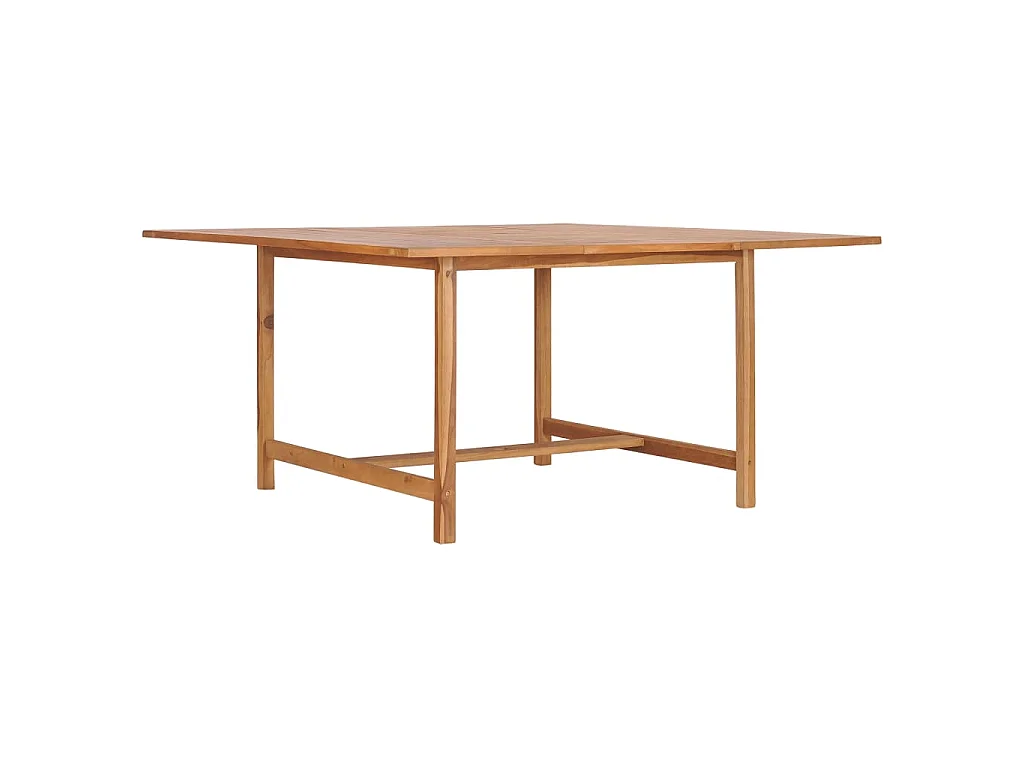 Tavolo da Giardino 150x150x76 cm in Legno Massello di Teak