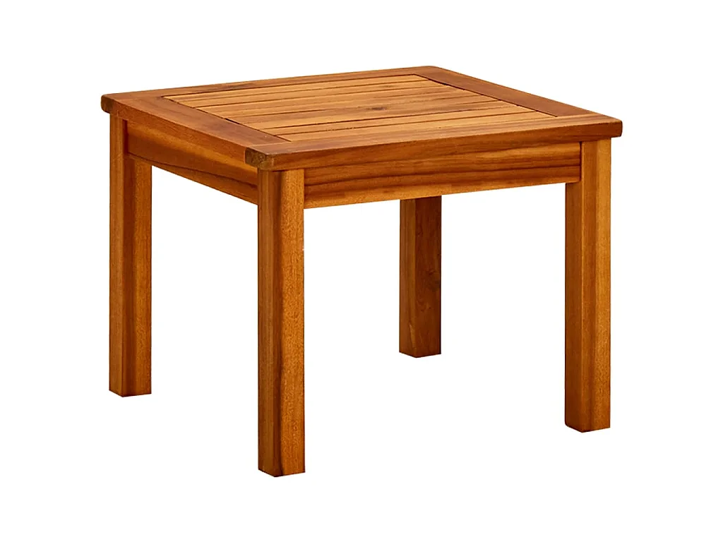 Tavolino da Giardino 45x45x36 cm in Legno Massello di Acacia