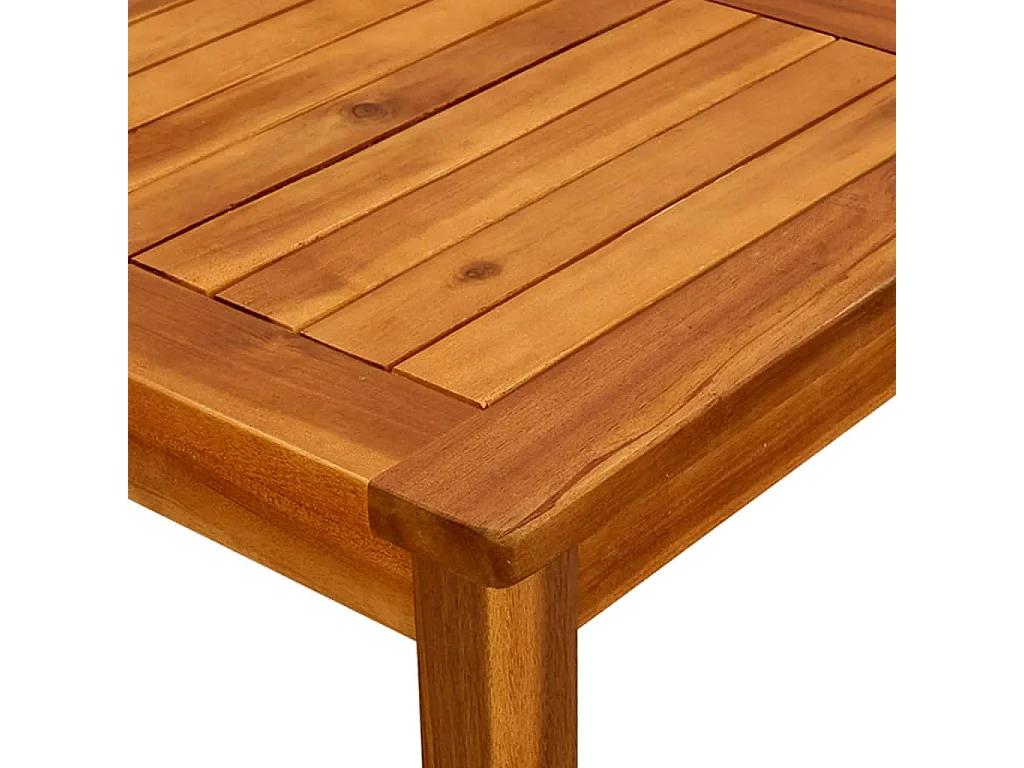 Tavolino da Giardino 45x45x36 cm in Legno Massello di Acacia