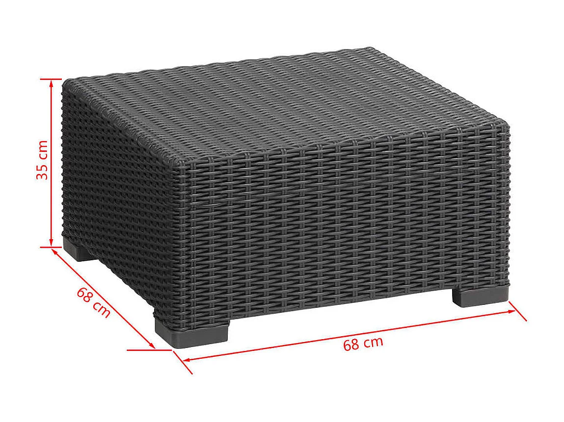 Tuintafel California grafietkleurig 197421