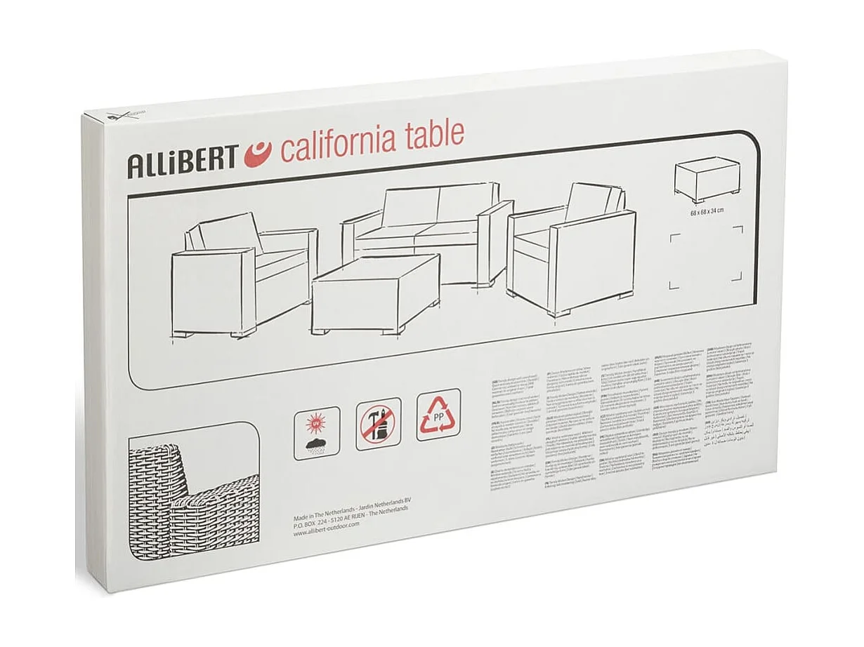 Table d'extérieur California Graphite 197421