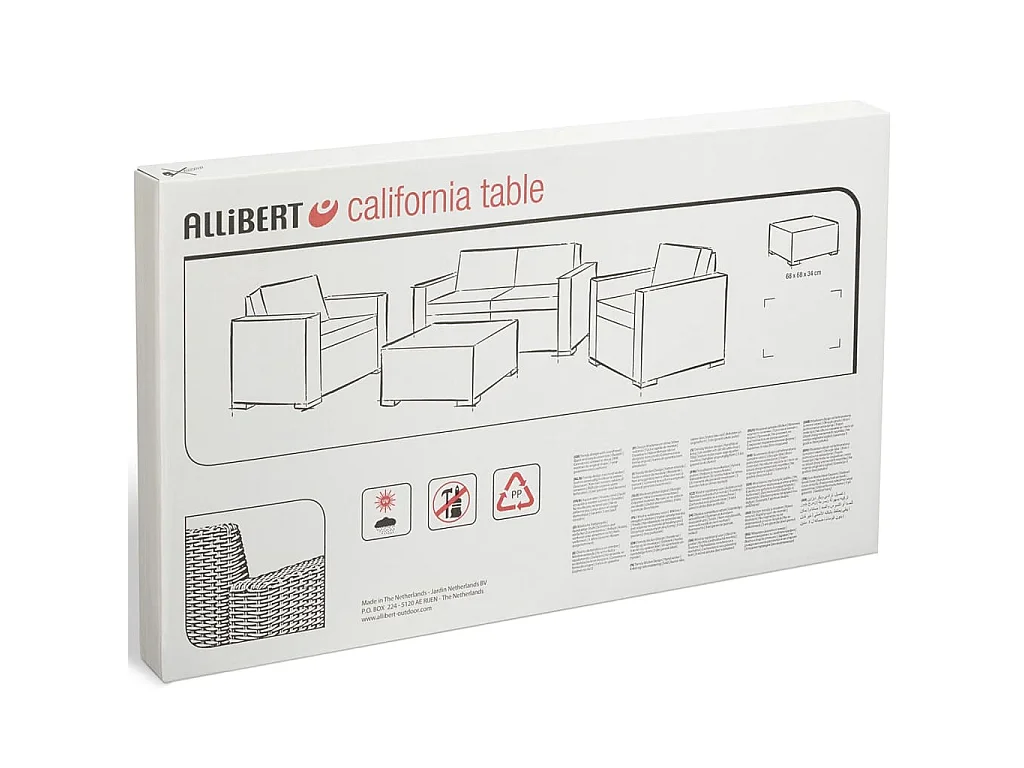 Table d'extérieur California Graphite 197421