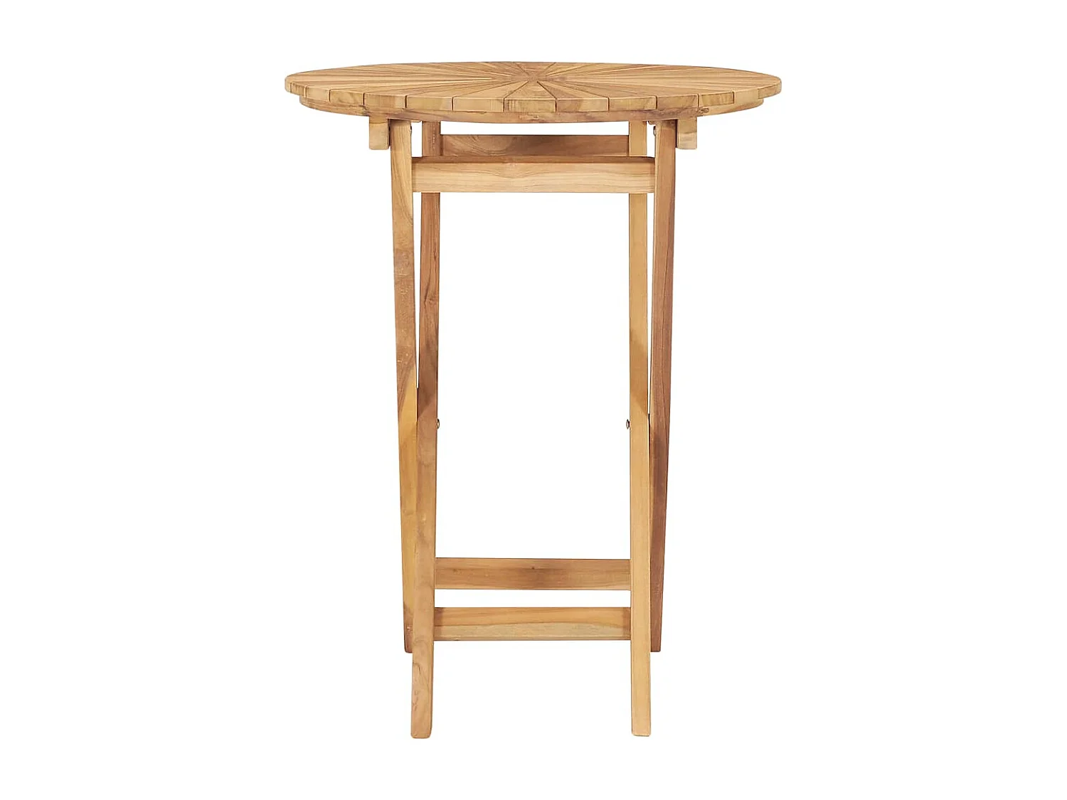 Table pliable de jardin Ø 60 cm Bois de teck solide