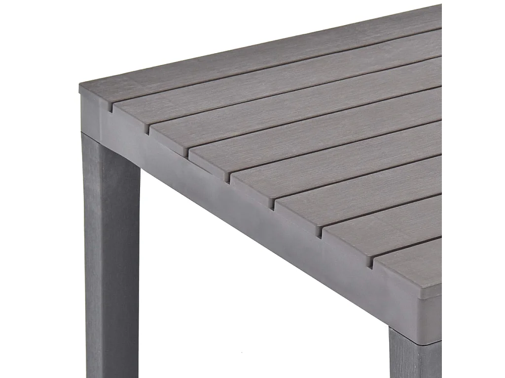 Tavolo da Giardino Mocca 78x78x72 cm in Plastica