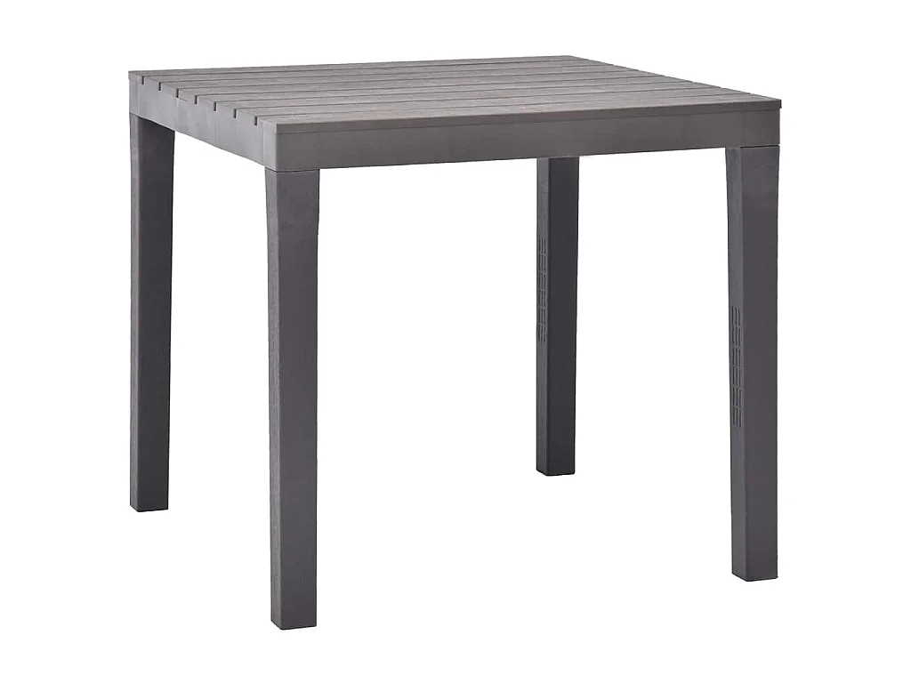 Tavolo da Giardino Mocca 78x78x72 cm in Plastica