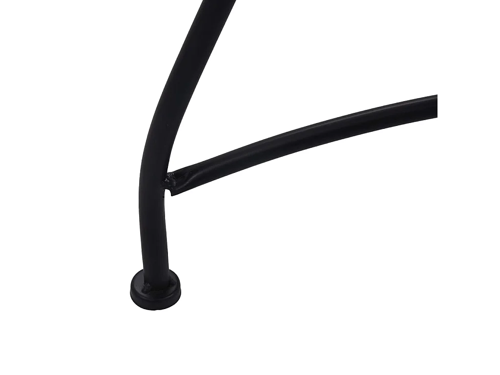 Bistrotisch Mosaik Keramik Braun 60 cm