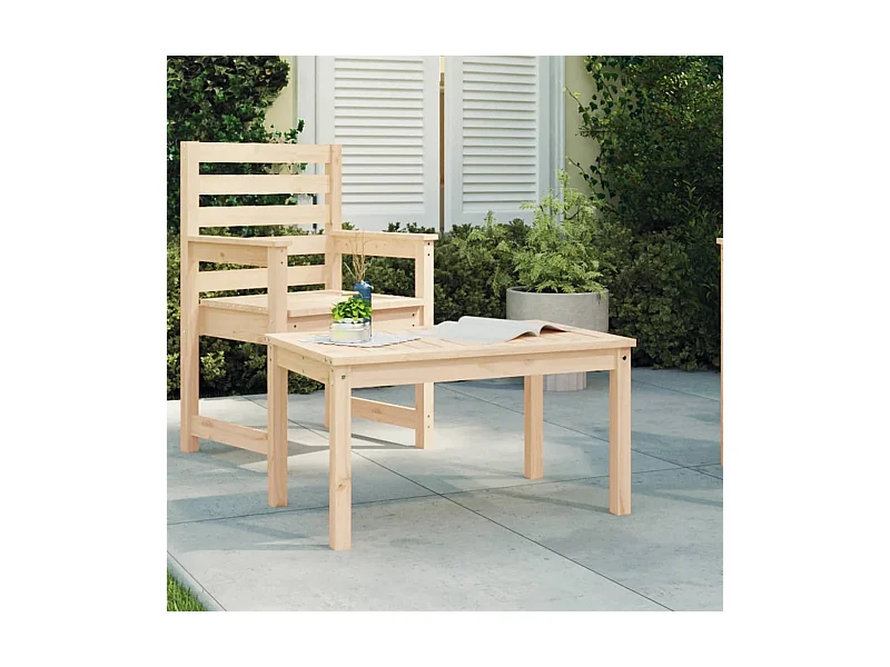 Table de jardin 82,5x50,5x45 cm bois massif de pin