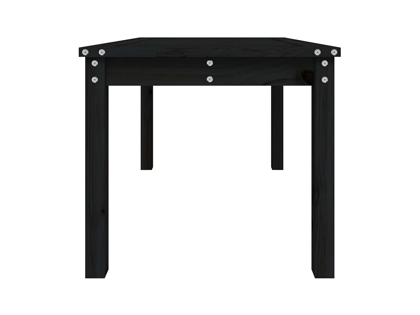 Tuintafel 82,5x50,5x45 cm massief grenenhout zwart