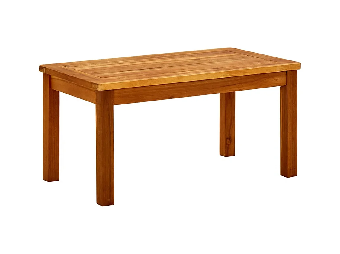Table basse de jardin 70x40x36 cm Bois solide d'acacia