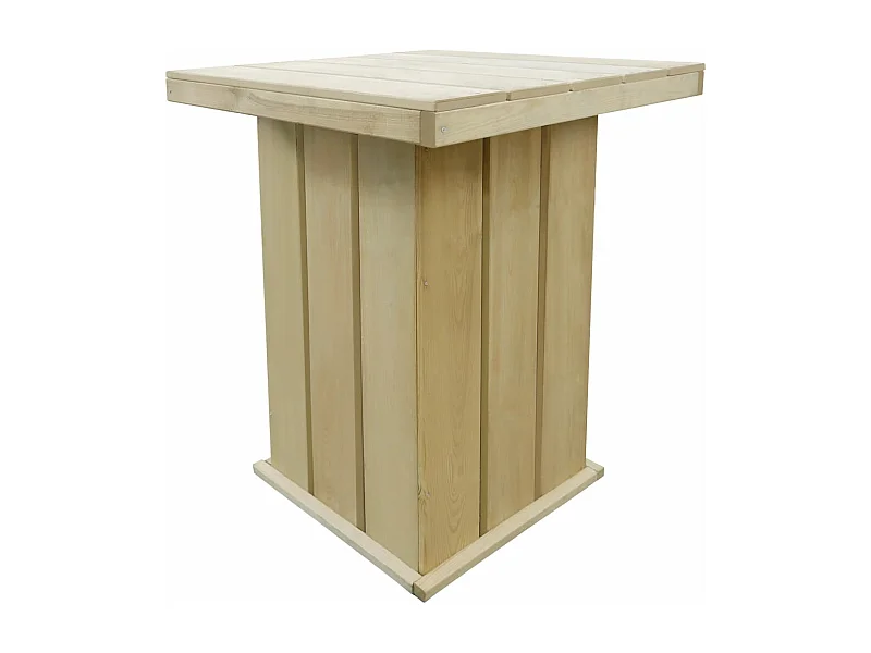 Table de bar 75x75x110 cm Pin imprégné
