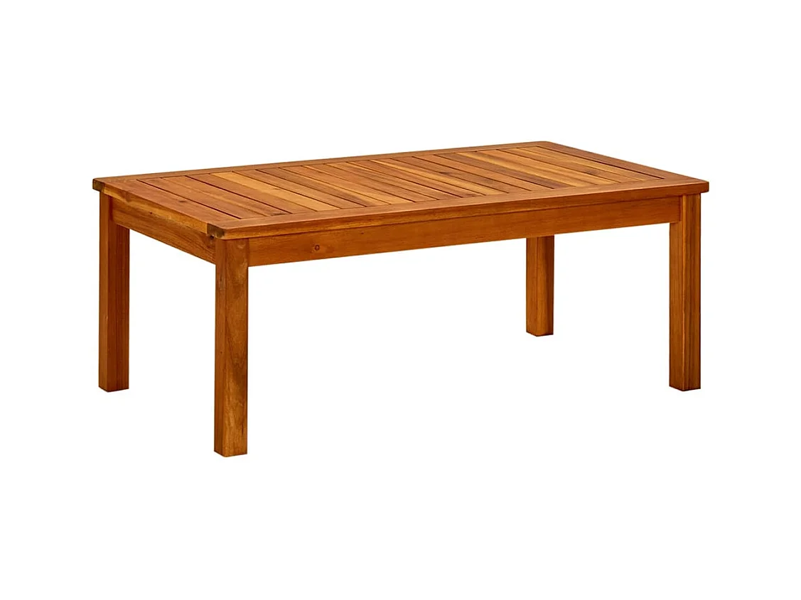 Table basse de jardin 90x50x36 cm Bois solide d'acacia