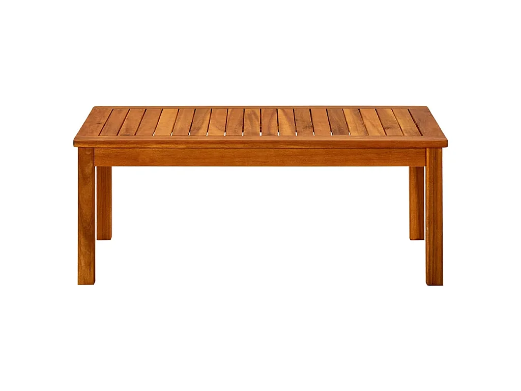 Tavolino da Giardino 90x50x36 cm in Legno Massello di Acacia