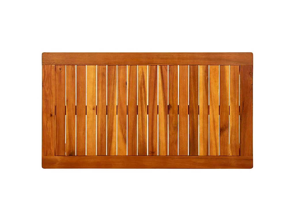 Tavolino da Giardino 90x50x36 cm in Legno Massello di Acacia