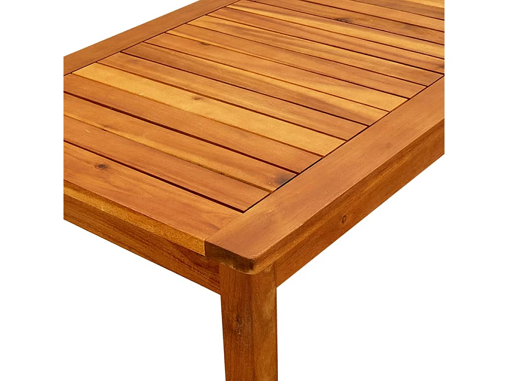 Tavolino da Giardino 90x50x36 cm in Legno Massello di Acacia