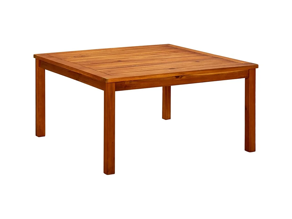 Table basse de jardin 85x85x45 cm Bois solide d'acacia