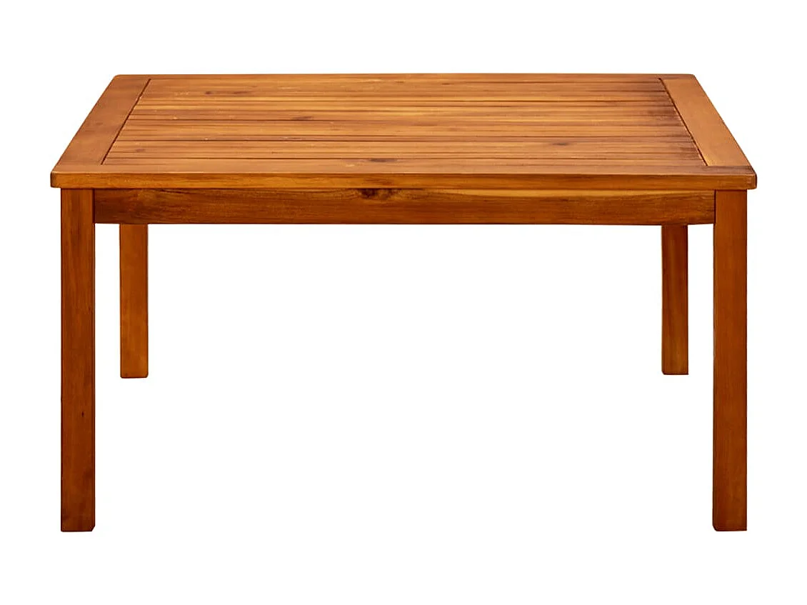 Table basse de jardin 85x85x45 cm Bois solide d'acacia
