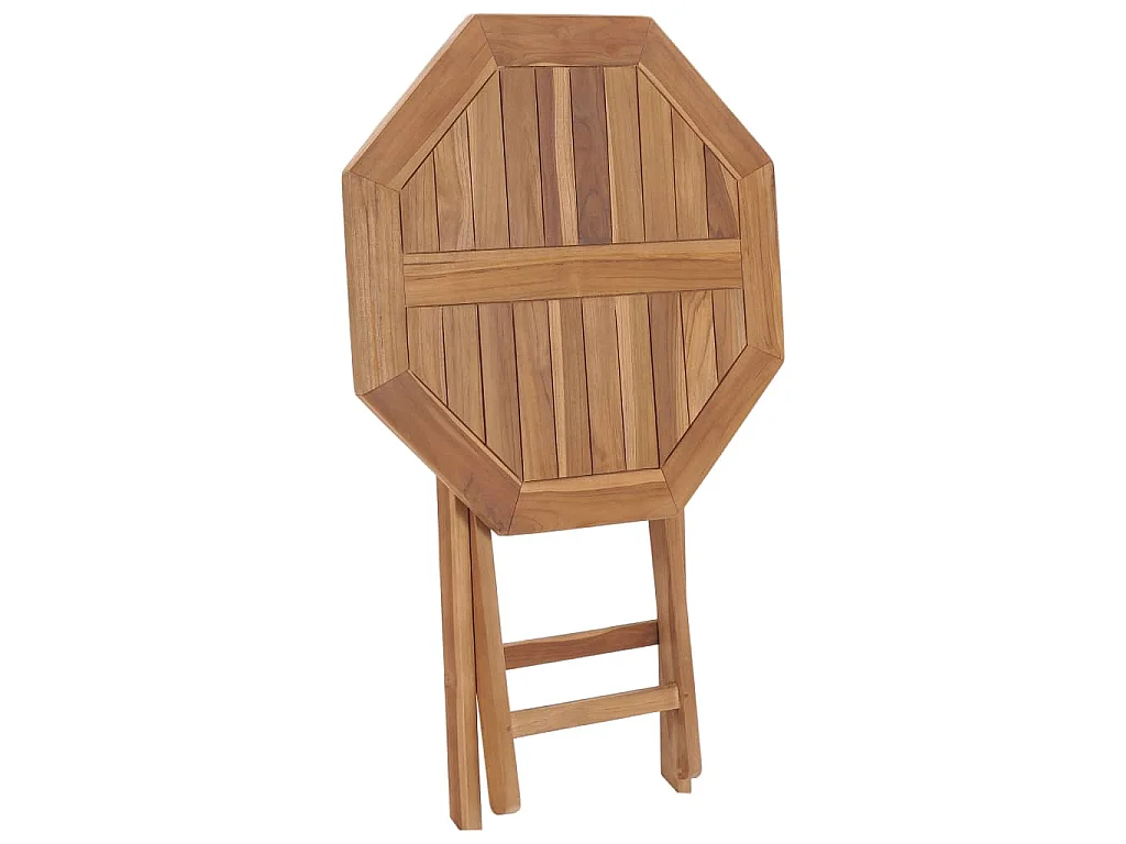 Klappbarer Gartentisch 60×60×75 cm Teak Massivholz