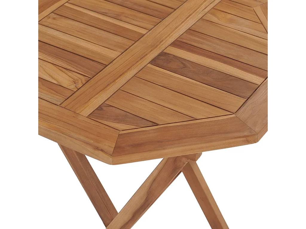 Klappbarer Gartentisch 60×60×75 cm Teak Massivholz
