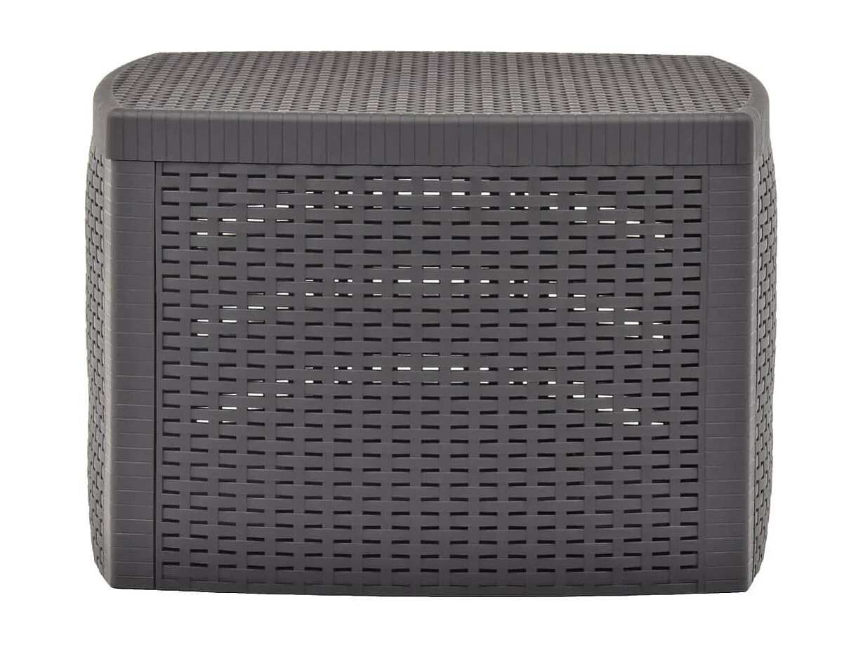 Bijzettafel 54x54x36,5 cm kunststof mokka