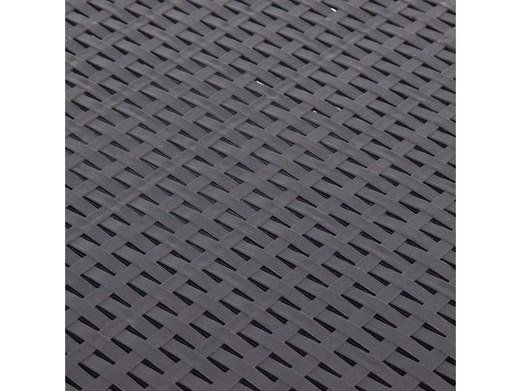 Bijzettafel 54x54x36,5 cm kunststof mokka