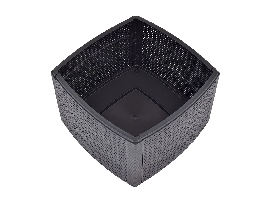 Beistelltisch Mokka 54×54×36,5 cm Kunststoff