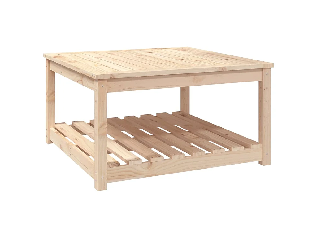 Tavolo da Giardino 82,5x82,5x45 cm in Legno Massello di Pino