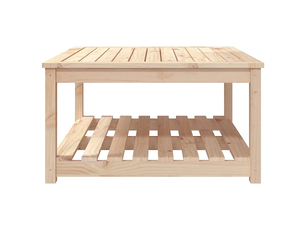 Gartentisch 82,5x82,5x45 cm Massivholz Kiefer